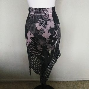 Cotton and Crochet Skirt